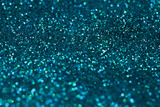 Fototapeta  - Turquoise glitter texture background.