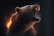  a bear with its mouth open and it's mouth wide open with flames coming out of it's mouth and it's mouth wide open wide wide open, with its mouth wide wide, with fire, generative ai