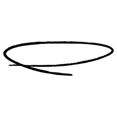 Poster - rounded circle brush shapes
