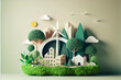 Ecology and environmental conservation, creative concept Eco friendly city design