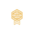 Best Seller 2023 or Exclusive Best Seller 2023 Label Vector. The elegant design of the 2023 best seller label for the good selling product. This 2023 best seller label is designed to be simple elegant