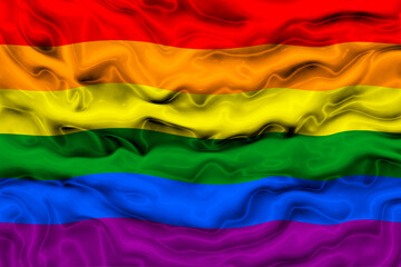 Wall Mural - National Flag of Gay Pride. Background  with flag of Gay Pride