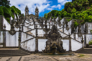 Wall Mural - View to Bom Jesus sanctuary stairs