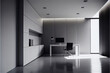Minimal modern office interior with a sleek contemporary design, generative ia