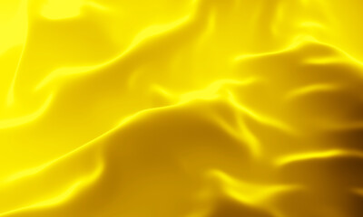 Wall Mural - Yellow abstract wave background.