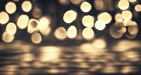 Wall Mural - background bokeh sparkles in the night