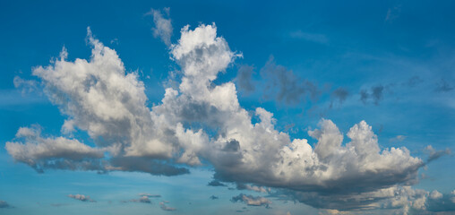 Wall Mural - clouds white soft in the vast blue sky