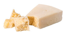 Parmesan Cheese On Transparent Background. Png File
