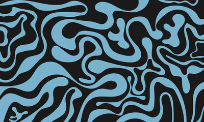 Wall Mural - trendy vector background in retro 70s,60s style. abstract horizontal background with waves.