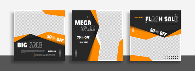 Wall Mural - creative social media post for promotion your product