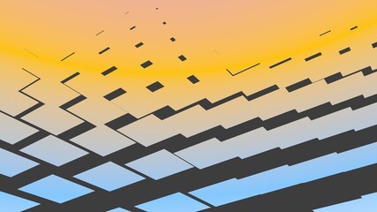 Poster - Colored abstract background of gradient and planes. Screensaver or decoration.