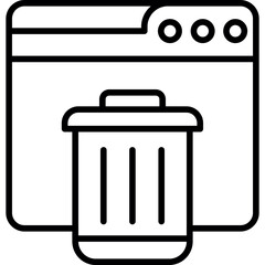 Web Trash Icon