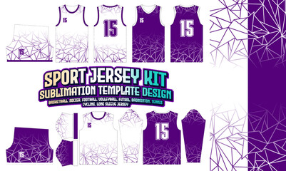Jersey layout design for sports apparel with abstract lines background 149 pattern textile t-shirt, Soccer, Football, E-sport, Volleyball, basketball, futsal
