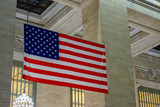Fototapeta  - American flag on Grand Central