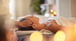 © Jesse B/peopleimages.com - Woman, relax and hands for scalp massage in salon beauty spa for skincare wellness, stress relief and zen body care. Healing therapy, therapist and physical therapy, head or luxury facial dermatology