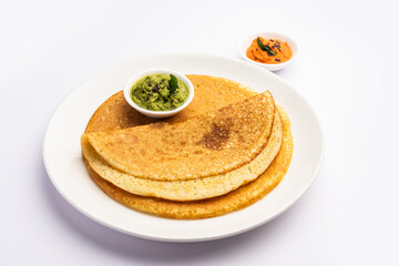 Savory Oats Dosa or Semolina pancakes makes a Healthy south indian breakfast