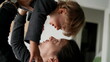 © Marco - Toddler jumping in mother arms, parent lifting two year old baby in air