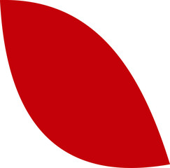 Sticker - red abstract geometric simple plain shape element sign symbol icon isolated png