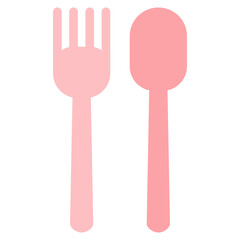 Poster - fork and spoon icon illustration