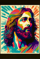 Jesus retro resurrection 