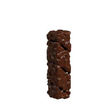 Chocolate symbol turned to the right. letter i