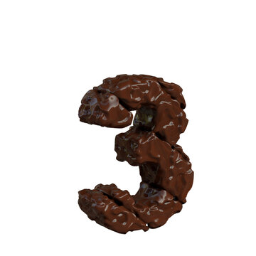 Chocolate symbol turned to the right. number 3