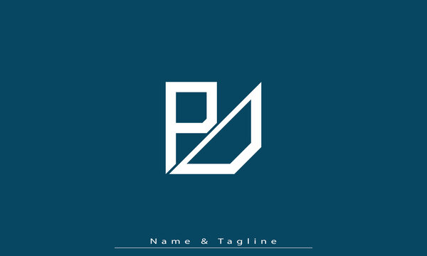 Alphabet letters Initials Monogram logo PO , OP