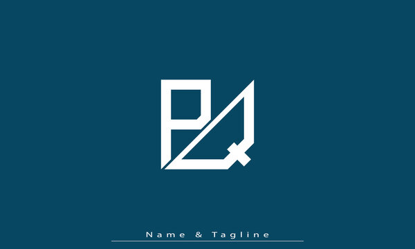 Alphabet letters Initials Monogram logo PQ , QP