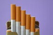 Filter cigarettes, a tobacco product that causes nicotine addiction and serious health problems	
