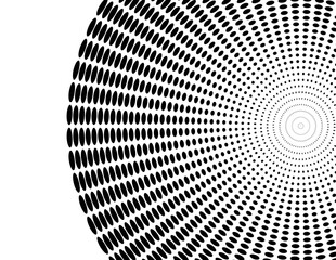 Poster - set design elements symbol editable halftone frame dot circle pattern on white background. vector il