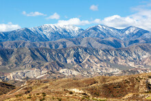 San Gabriel Mountains Landscape Scenery Near Los Angeles In California, United States