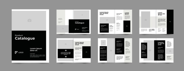 company product catalogue promotion design template, a4 standard size print ready portfolio brochure layout template. 