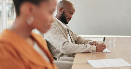 Aufkleber - University, classroom or students writing exam for college history class, study course or school campus education. Knowledge, academy learning or profile of black people write scholarship survey test