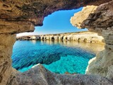 Fototapeta Fototapety do łazienki - Sea Caves, Ayia Napa, Cypr