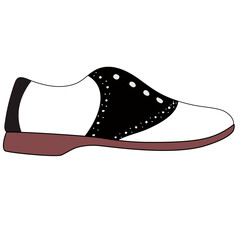  Retro 50's Diner Saddle Shoe