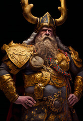 viking warrior king.  Generative AI .