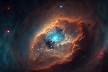 Wall Mural - supernova galaxy 8k hype realistic. spiral galaxy in space background. background of supernova nebul