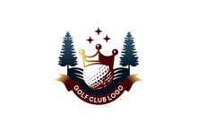 Creative Vintage Golf Symbol Logo Illustration Design