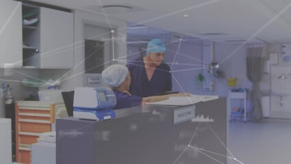 Poster - Animation of network of connections over diverse doctors talking