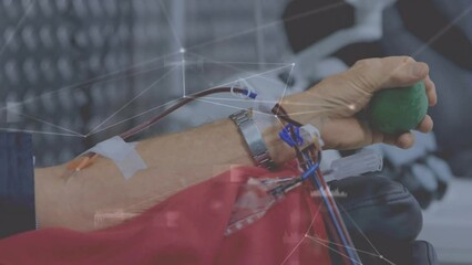 Poster - Animation of network of connections and data processing over patient