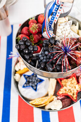 Wall Mural - July 4th Charcuterie board