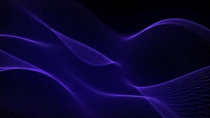 Liquid abstract dynamic creative background. Wavy 3d digital art, geometrical shape.