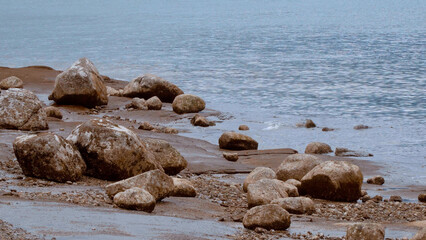 Wall Mural - The pebbly beach at Stanley Park Vancouver - travel photography