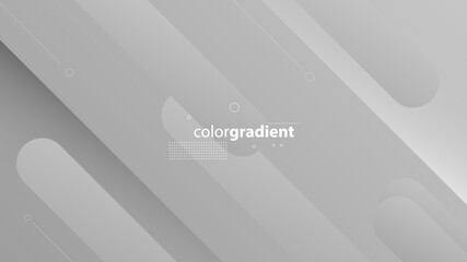 Abstract Modern Background with Retro Memphis Motion Tilt Diagonal Lines Element and Gray Gradient Color