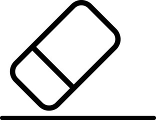 Poster - Eraser icon vector illustration logo template on white background