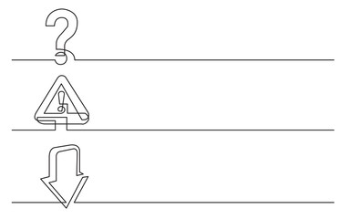 Wall Mural - PNG image with transparent background of continuous line drawing of various business icons isolated symbols