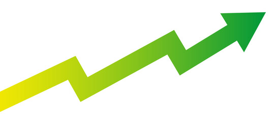 Poster - Target arrow business financial background design template. Investment value economy growth concept.