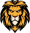  illustration vector graphic of lion head mascot good for logo sport ,t-shirt ,logo