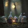Cute Little Druids Summoning Forest Spirits