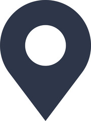 Poster - Map location pin icon in black colors. Address signs illustration.